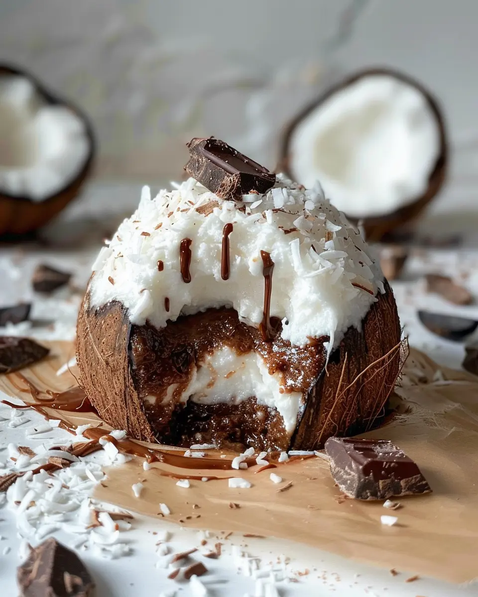 Coconut Dome with Chocolate Spread: An Indulgent Treat You’ll Love