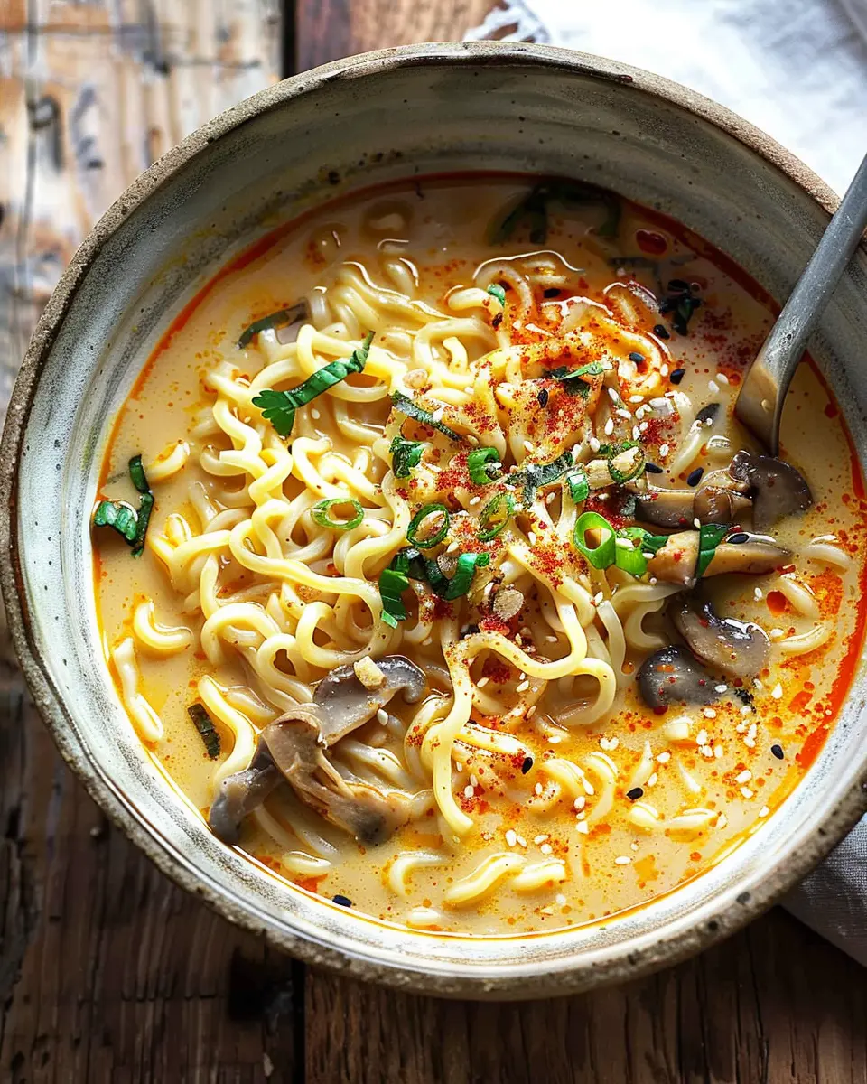 Spicy Coconut Curry Ramen: Quick and Easy Comfort in 20 Minutes