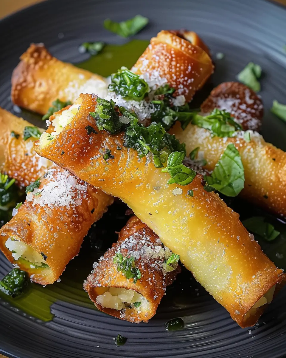Potato Cannoli with Salsa Verde: A Healthy, Indulgent Twist