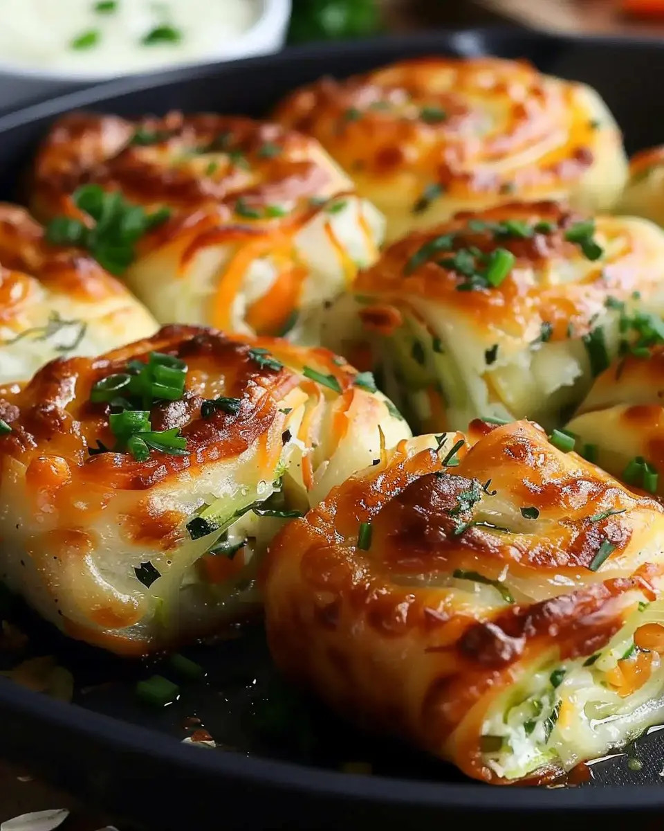 Cheesy Baked Vegetable Rolls: Easy Comfort Food Delight