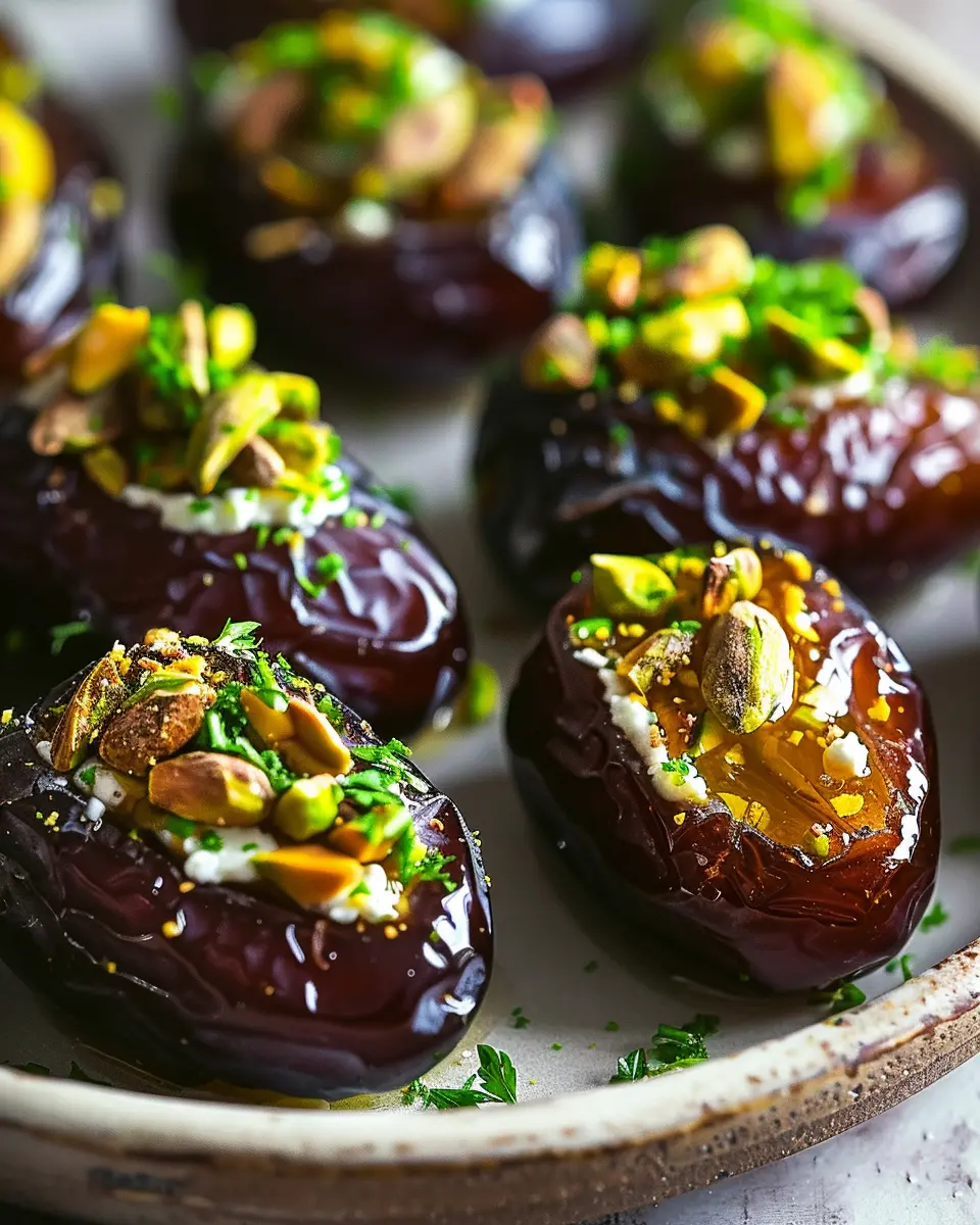 St. Patrick’s Day Treat: Easy Honey Pistachio Ricotta Stuffed Dates