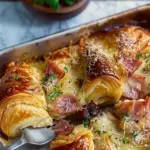 Ham and Cheese Croissant Bake.