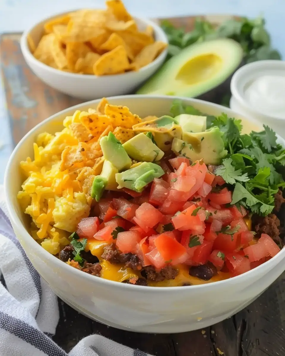 Breakfast Burrito Bowl: A Delicious Twist with Turkey Bacon and Chicken Ham