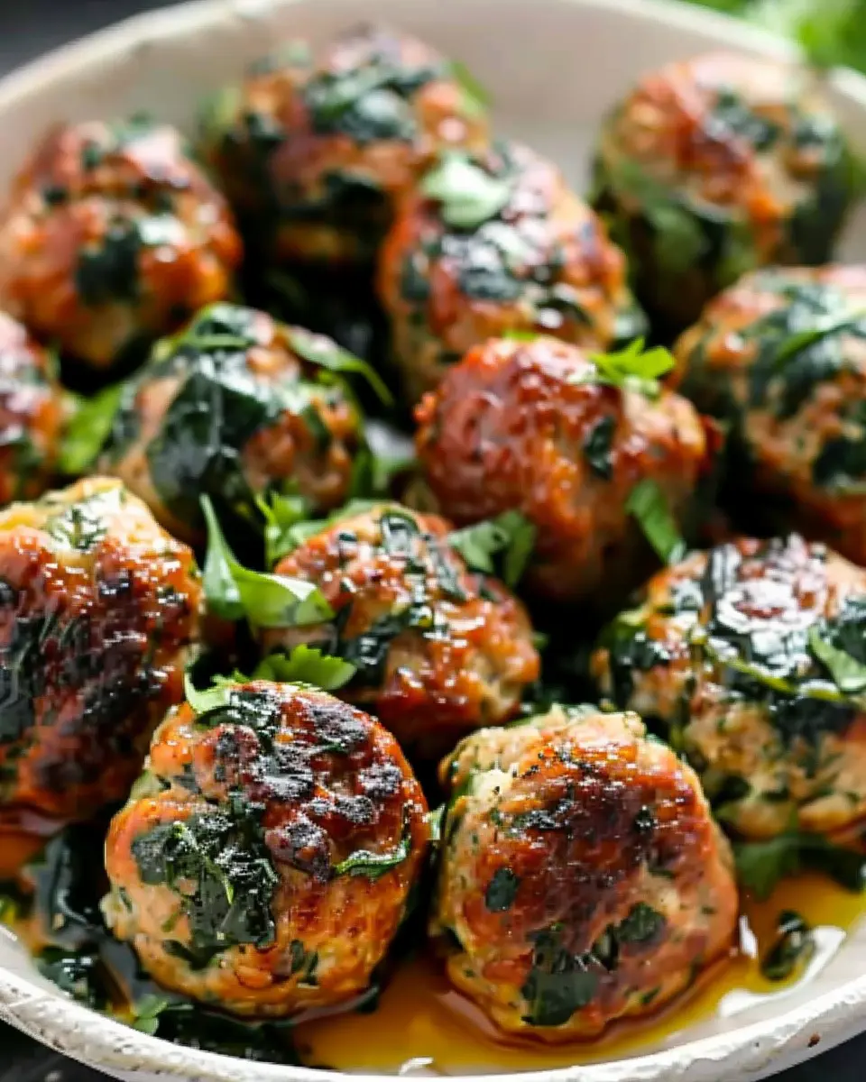 Spinach Garlic Meatballs Recipe Everyone Will Love Without Guilt