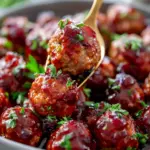 Quick Cranberry Meatballs (Christmas Recipe)