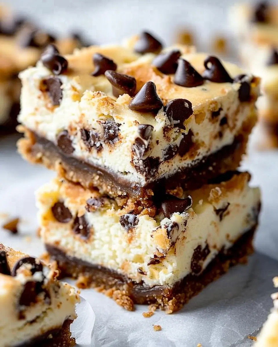 Chocolate Chip Cheesecake Bars: The Best Easy Dessert Recipe